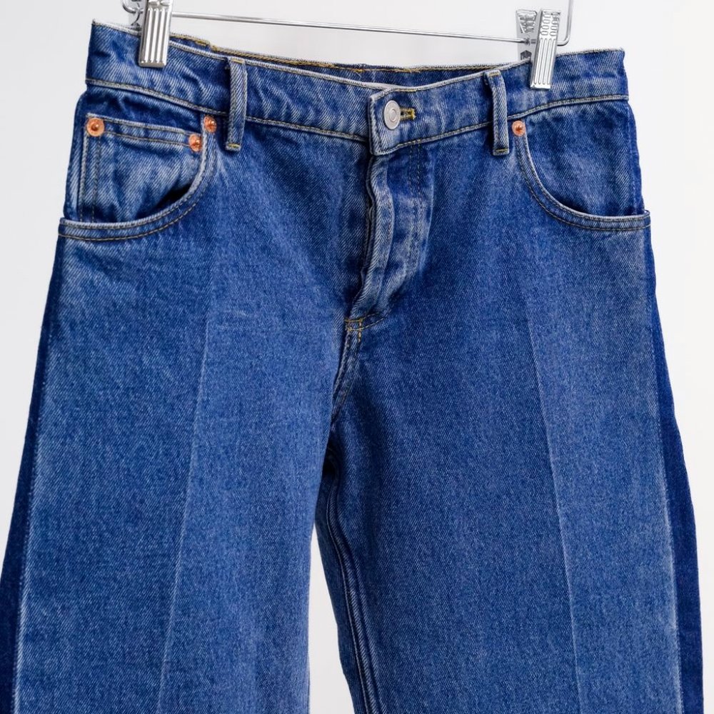 Balenciaga Wide Leg Cropped Jeans